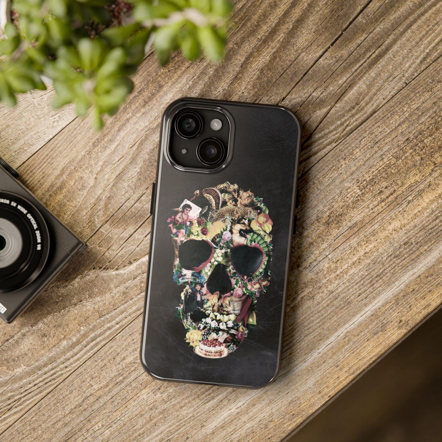 Abstract Skull Tough Phone Cases, Colorful Skull Art, iPhone Case, Protective Cover, Unique Phone Accessories