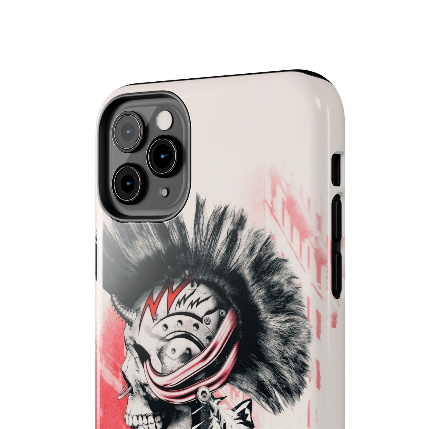 Punk Skull Phone Case, Music Phone Cover, Tough Phone Sleeve, Sugar Skull Art, Halloween Gift