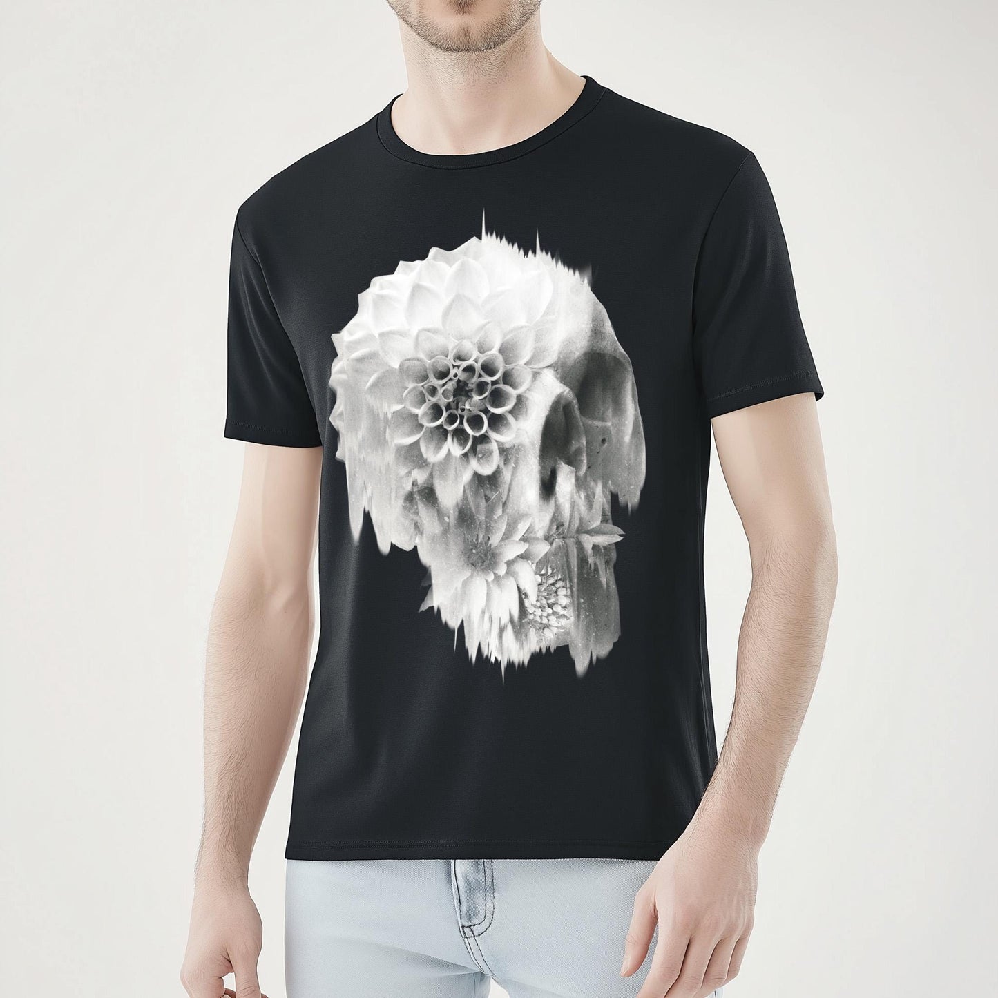 Authentic Skull Unisex T-shirt, Bold Skull Design Shirt Gift