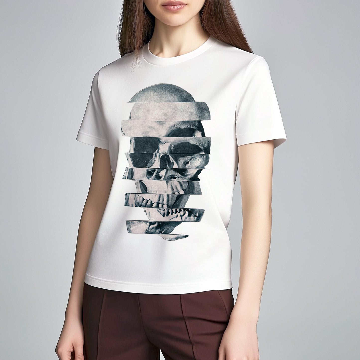 Skull Unisex T shirt, Abstract Skull Clothing Gift