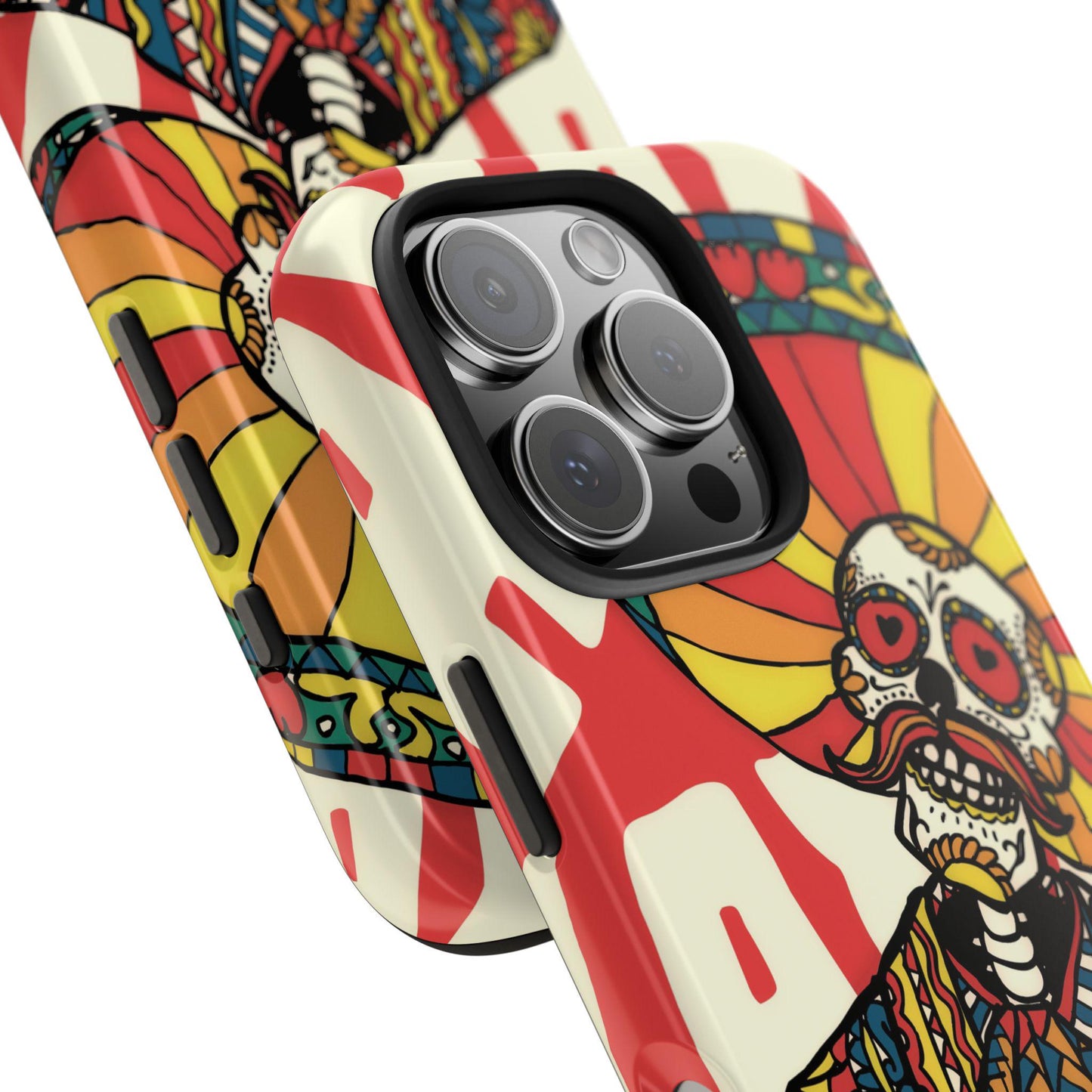 Skeleton Mariachi Tough Phone Case, Mexican Day of the Dead Art, Protective Phone Cover, Skull Musician Case, Colorful Sugar Skull Phone