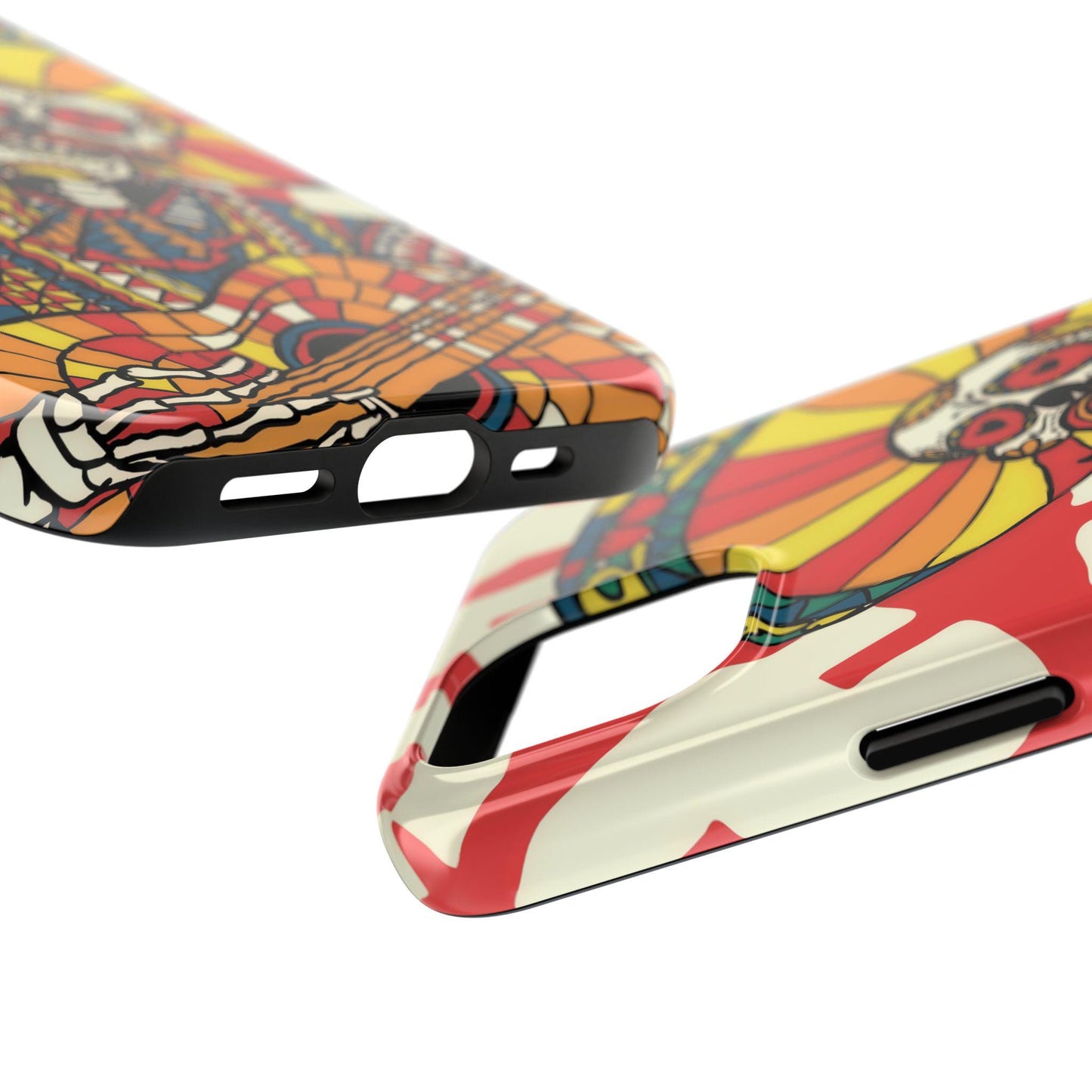 Skeleton Mariachi Tough Phone Case, Mexican Day of the Dead Art, Protective Phone Cover, Skull Musician Case, Colorful Sugar Skull Phone