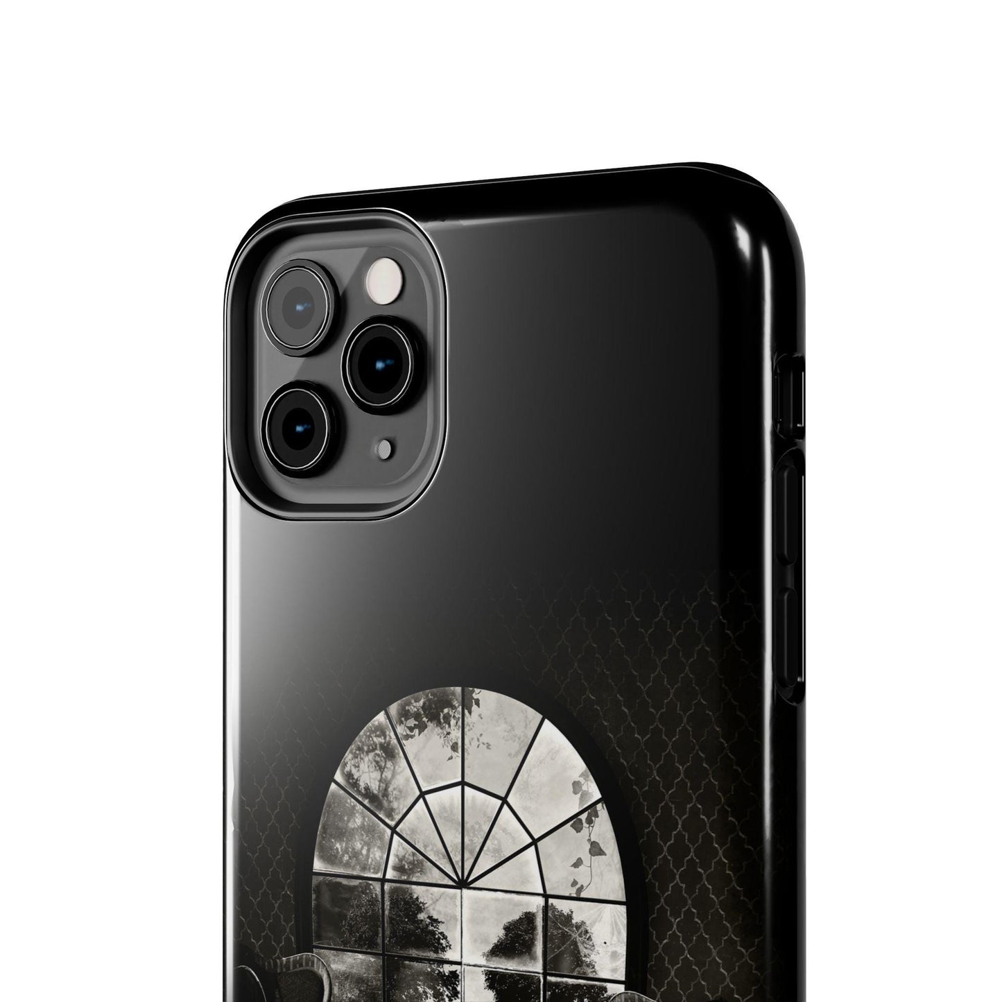 Surreal Skull Art Tough Phone Cases, Gothic Room Design, Protective Phone Cover, Skull Lover Gift