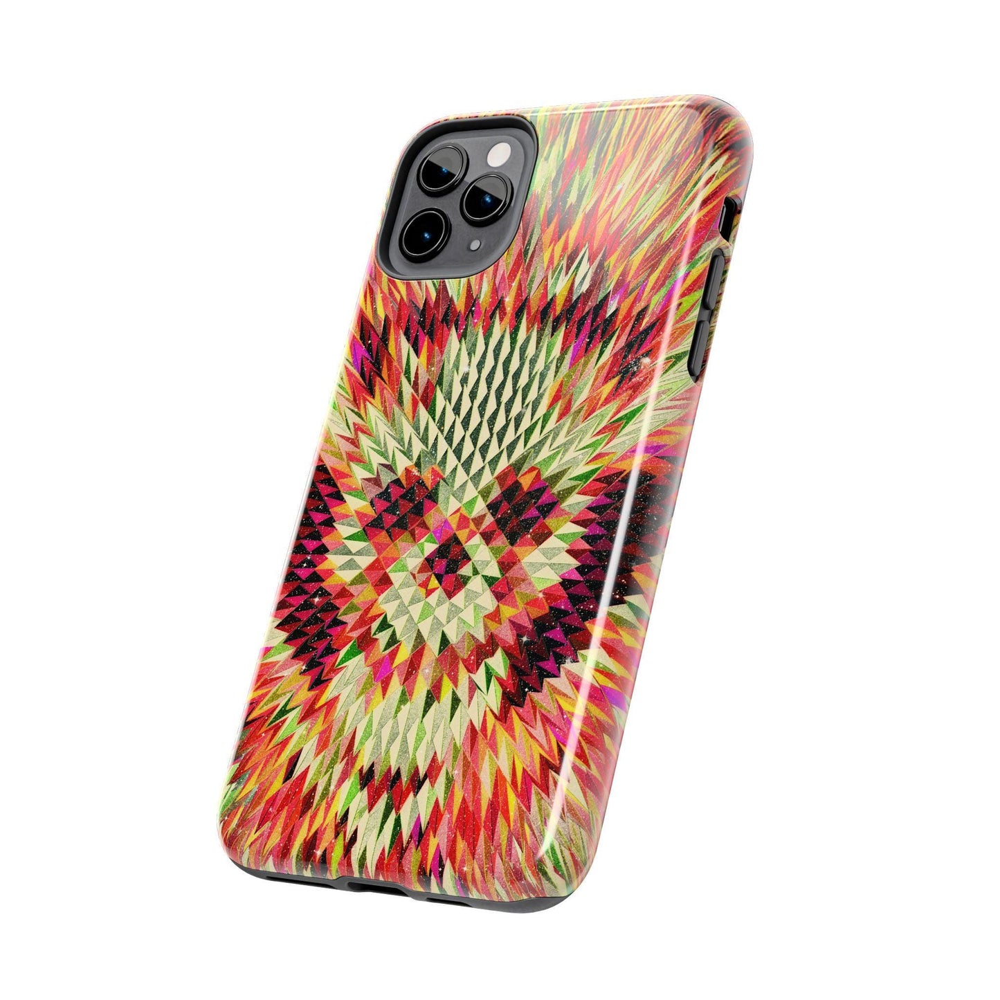 Colorful Skull Tough Phone Cases, Colorful Abstract Art, Skull iPhone Case, Protective Cover, Unique Phone Accessories