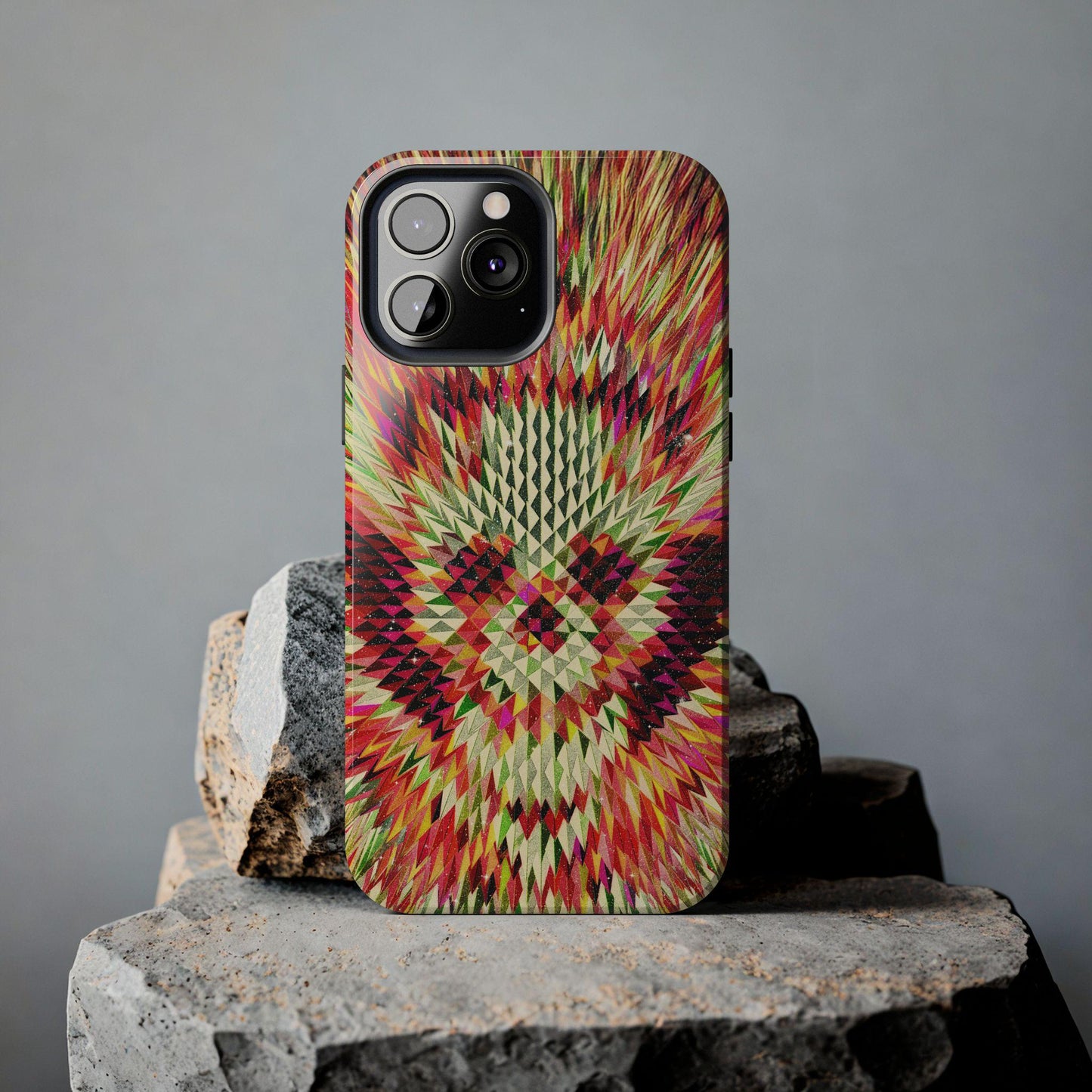 Colorful Skull Tough Phone Cases, Colorful Abstract Art, Skull iPhone Case, Protective Cover, Unique Phone Accessories
