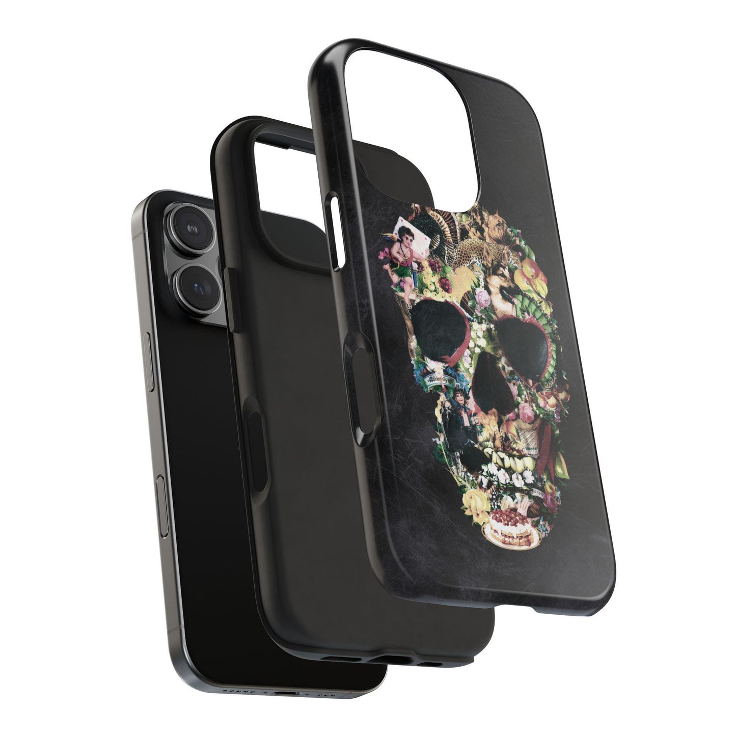Abstract Skull Tough Phone Cases, Colorful Skull Art, iPhone Case, Protective Cover, Unique Phone Accessories