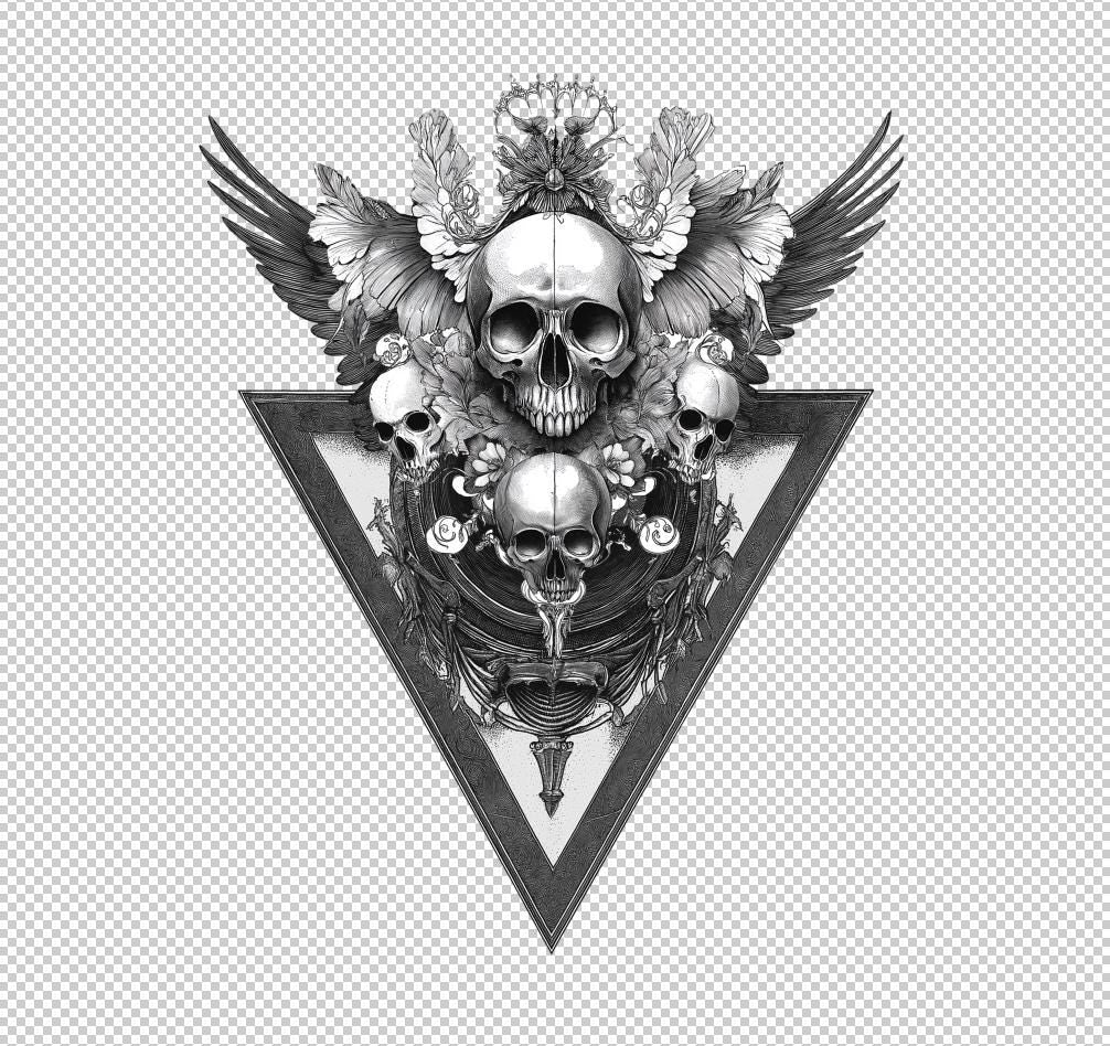 Skull Hood Decal, Skull Drawing Car Hood Sticker, Black And White Sugar Skull Art Car Decor, Gothic Skull Hood Art Gift, Skull Decal
